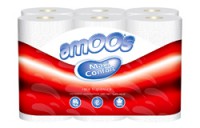 P.Higiénico BCO 12R Amoos(Vermelho) C/9